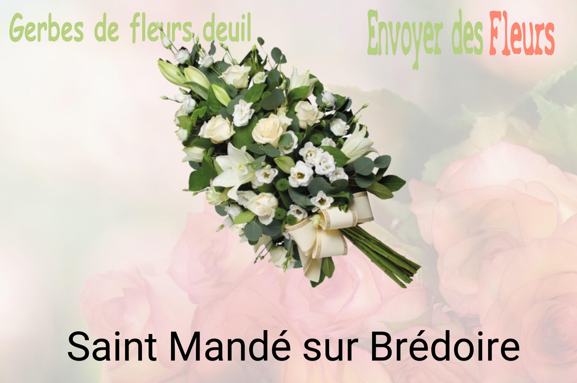 Gerbe de fleurs de deuil livrée à Saint-Mandé-sur-Brédoire
